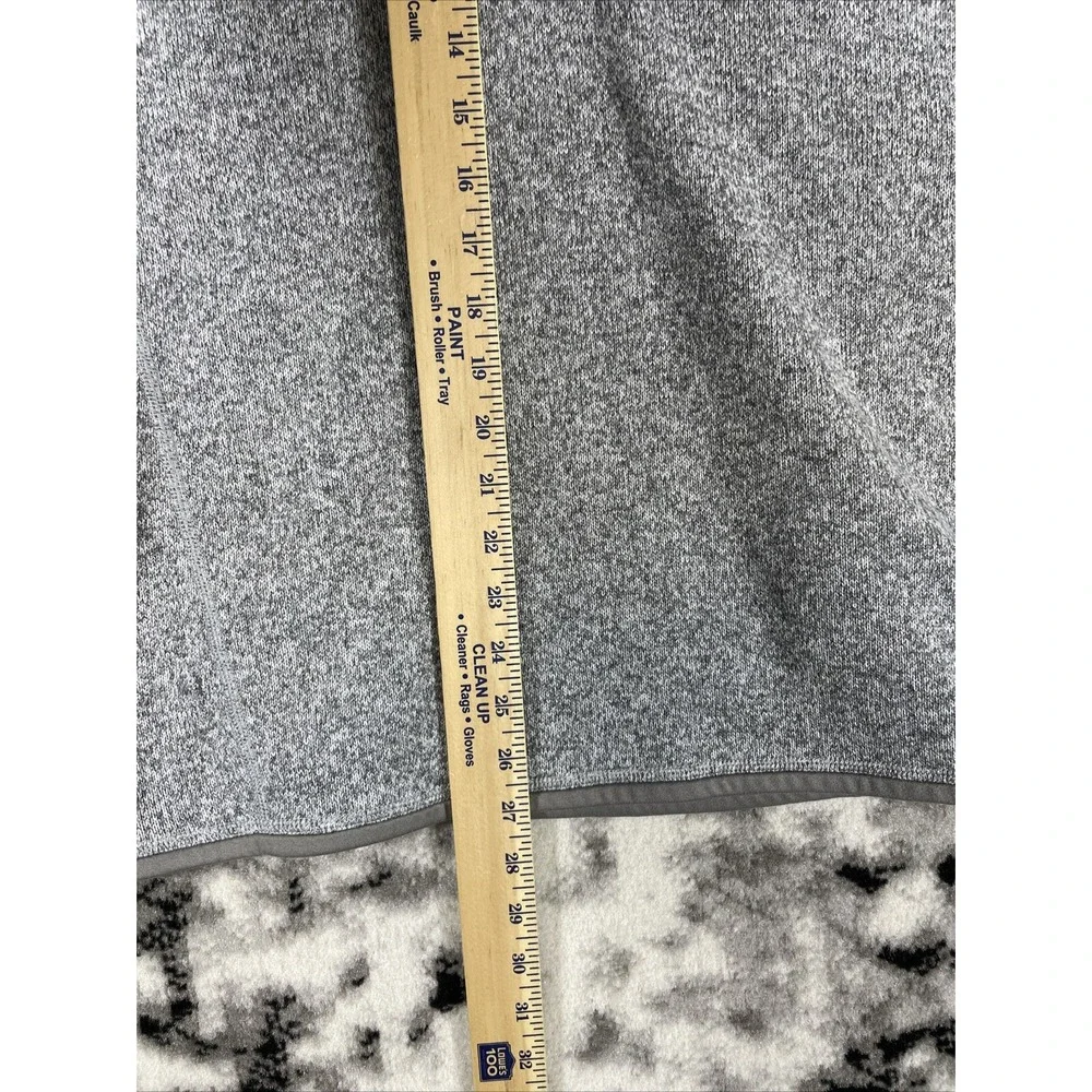 Patagonia Better Sweater Womens Size Medium White Gray 1/2 Zip Outdoors Comfort‎